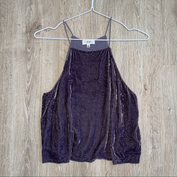 Wilfred Silk & Velvet Tank - Picture 1 of 6